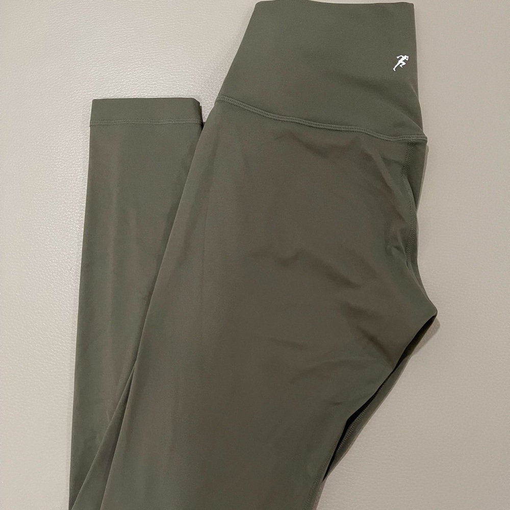 High waisted Olive green leggings